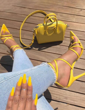 Load image into Gallery viewer, Sexy Yellow Heels
